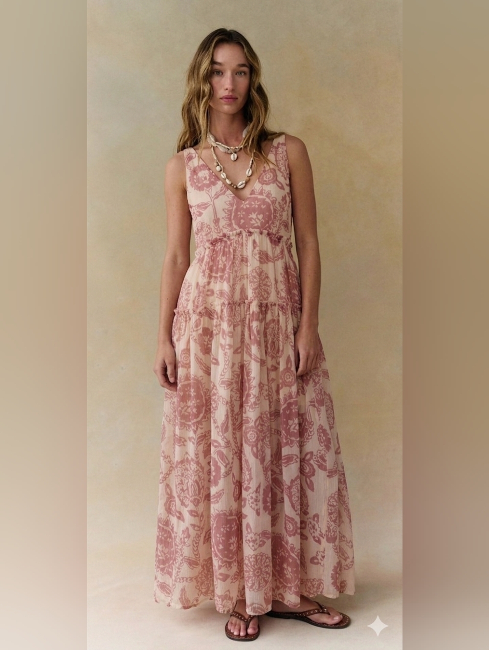 Free People In the Garden Julianna Maxi size M Rose - Picture 1 of 12